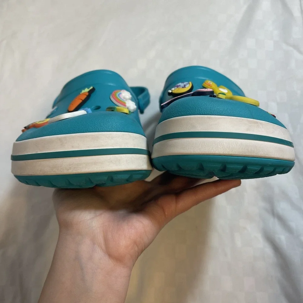Crocs‎ Digital Aqua Teal Blue Clogs Mens 10 Womens 12